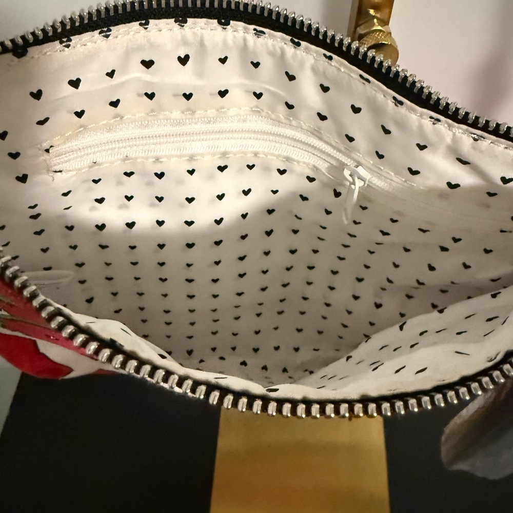 Brighton Red & White Love Dove Wristlet Clutch - Picture 7 of 12